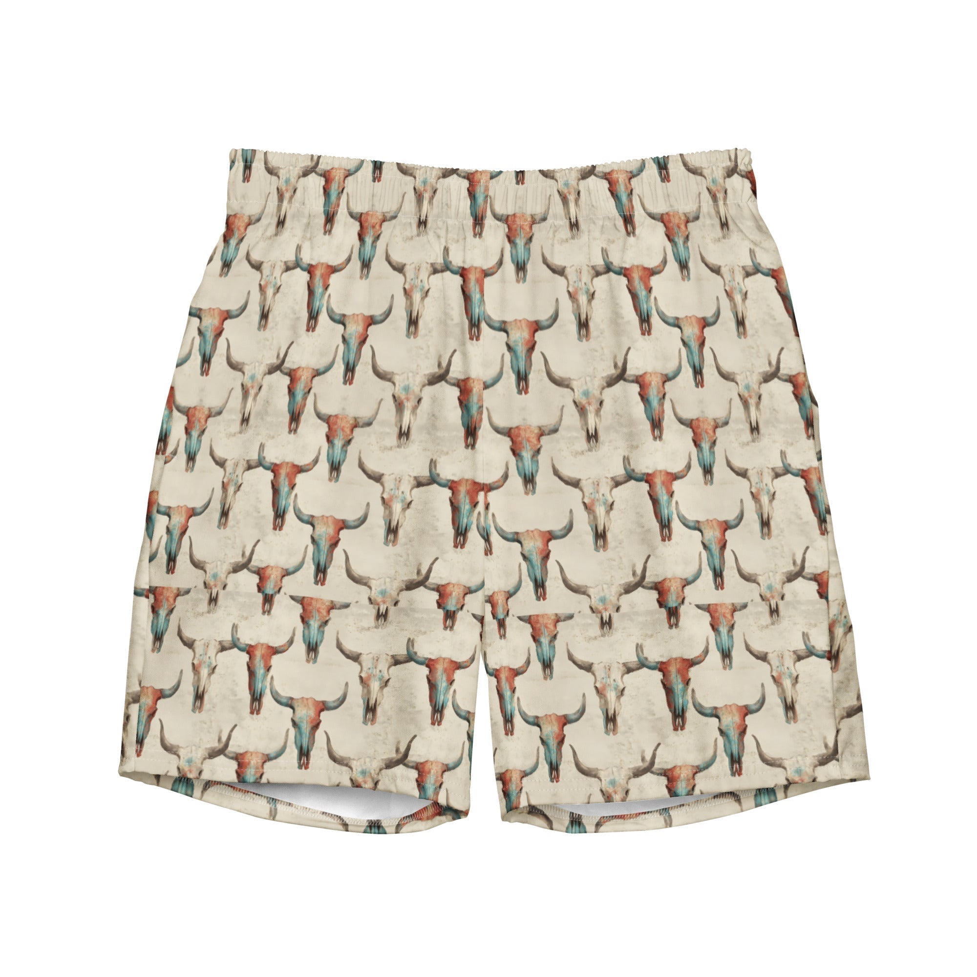 Baha Ranch Bullhead Skull Swim Trunks Baha Ranch Western Wear