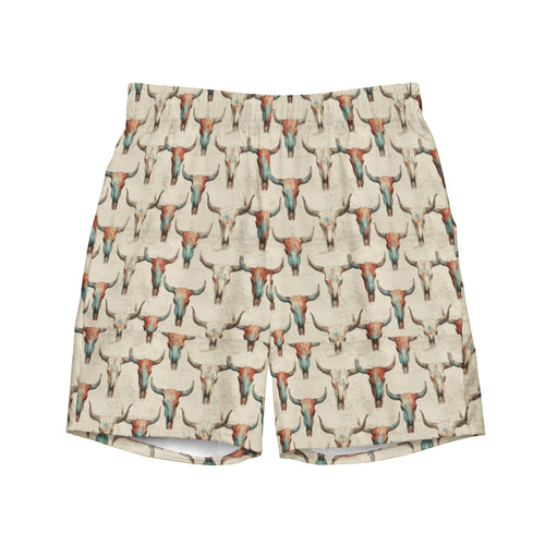 Baha Ranch Bullhead Skull Swim Trunks Baha Ranch Western Wear