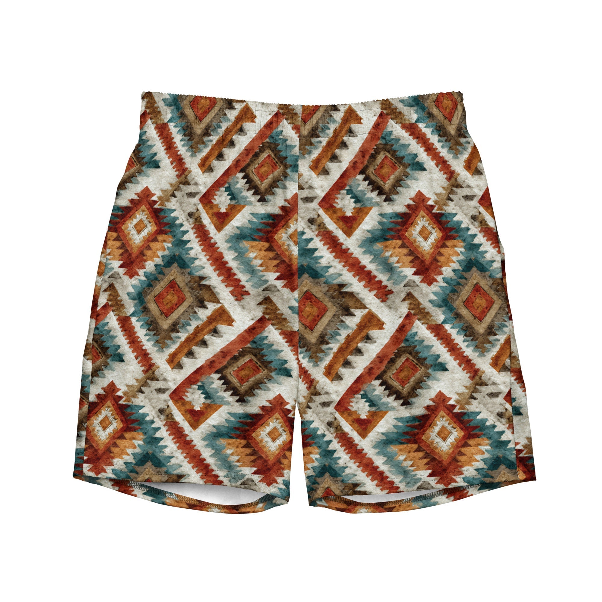 Baha Ranch Southwest Diamond Recycled Swim Trunks Baha Ranch Western Wear