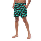 Baha Ranch Yeehaw Turquoise Hat Men's Swim Trunks Baha Ranch Western Wear