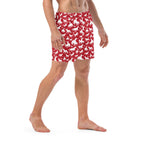 Baha Ranch Yeehaw Red Rodeo Cowboy Men's Swim Trunks Baha Ranch Western Wear