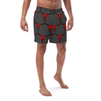 Baha Ranch Yeehaw Red Bull Skull Men's Swim Trunks Baha Ranch Western Wear
