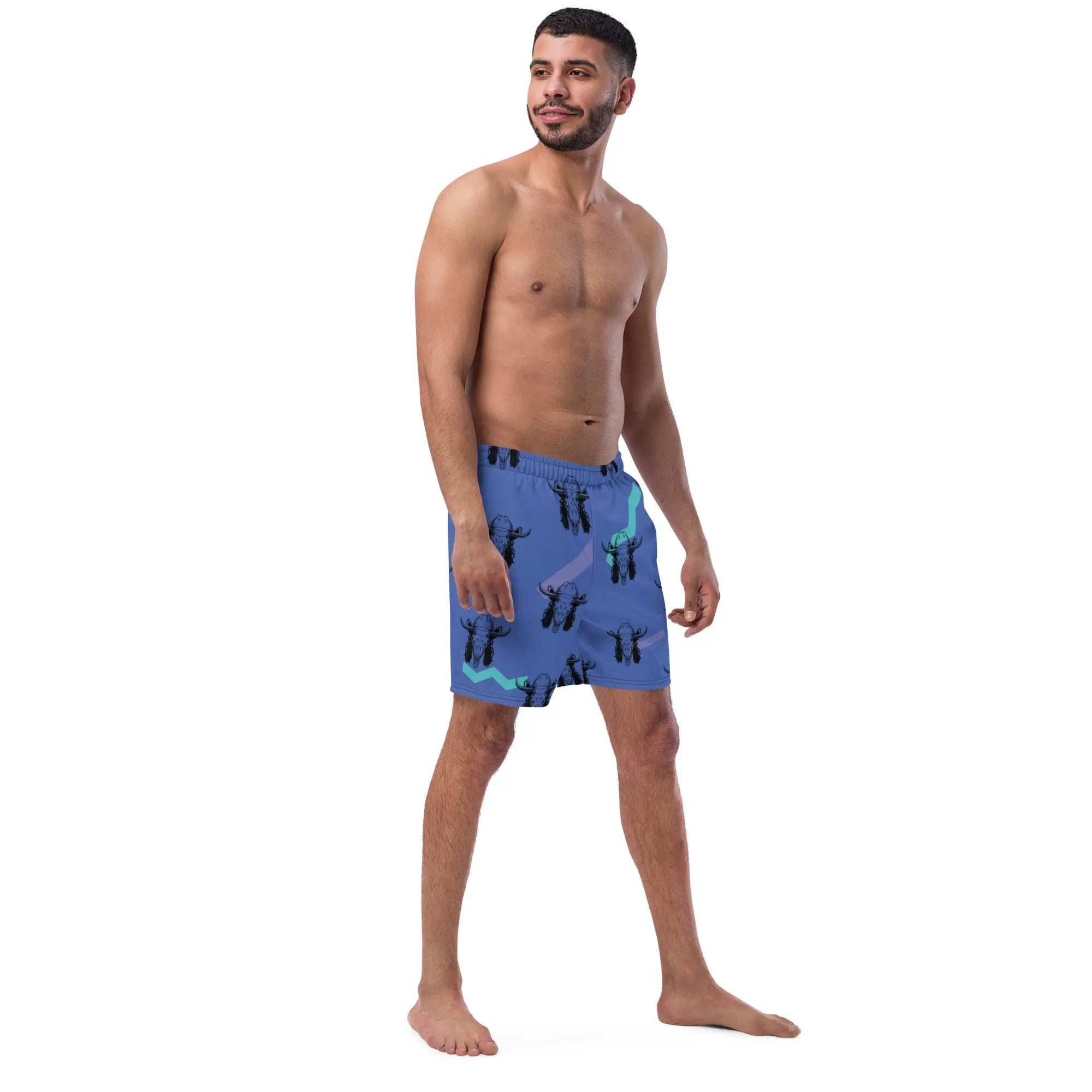 Baha Ranch Yeehaw Mullet Cowboy Men's Swim Trunks Baha Ranch Western Wear
