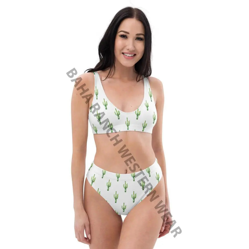 Yeehaw All Over Cactus Bikini Baha Ranch Western Wear