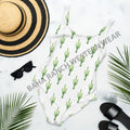 Yeehaw Cactus One Piece Swim Suit Baha Ranch Western Wear