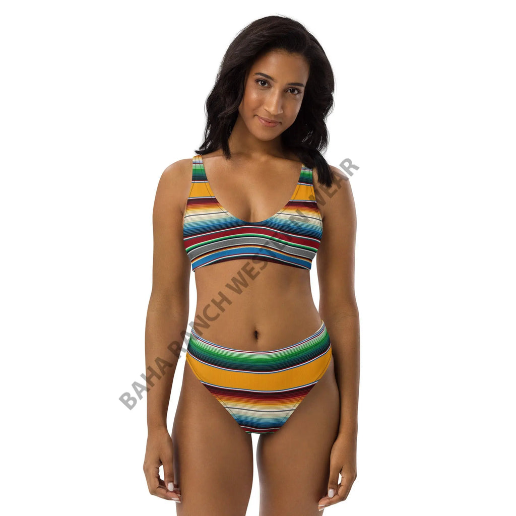 Baha Ranch Yeehaw Mustard Serape Bikini Baha Ranch Western Wear