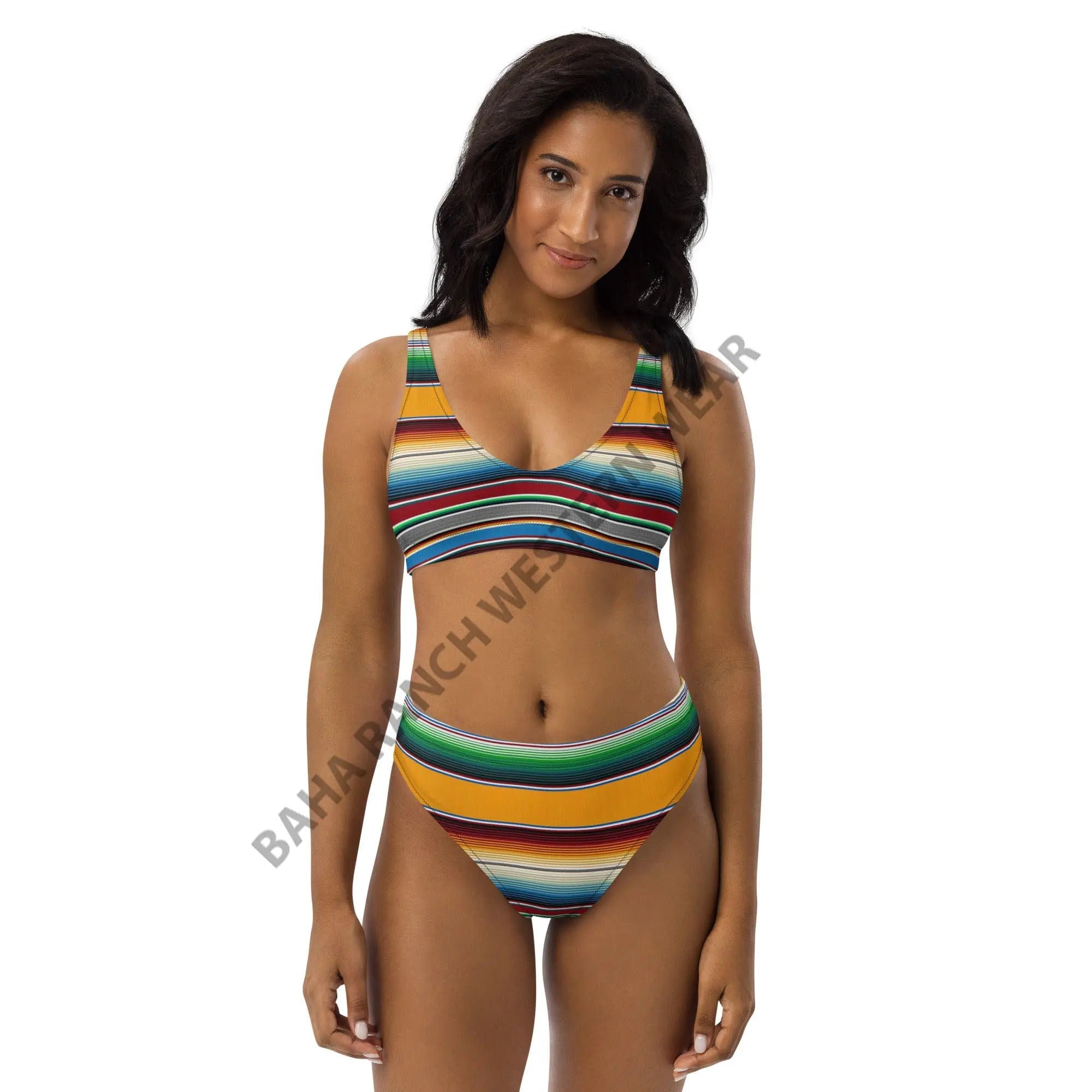 Baha Ranch Yeehaw Mustard Serape Bikini Baha Ranch Western Wear