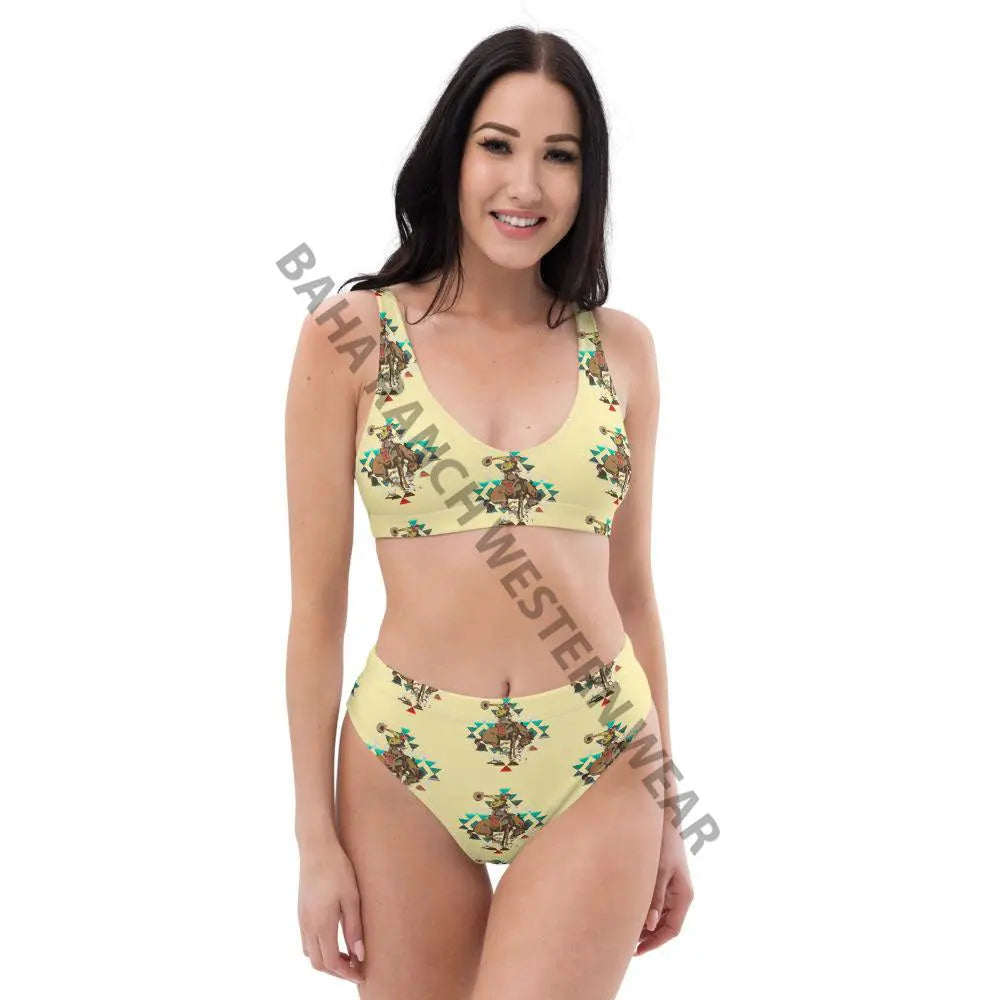 Yeehaw Let Er Buck Aztec Bronc Bikini Baha Ranch Western Wear