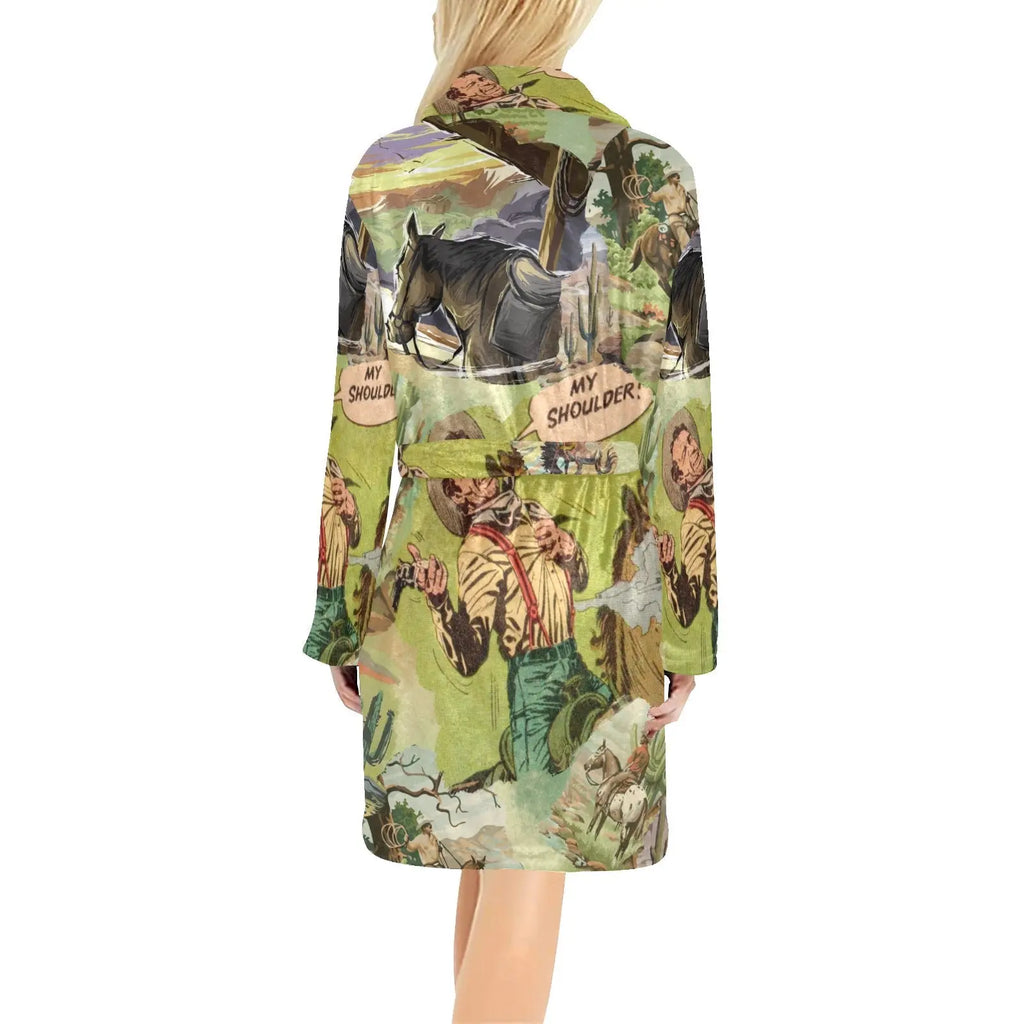 Old West Women's Western Bath Robe Baha Ranch Western Wear