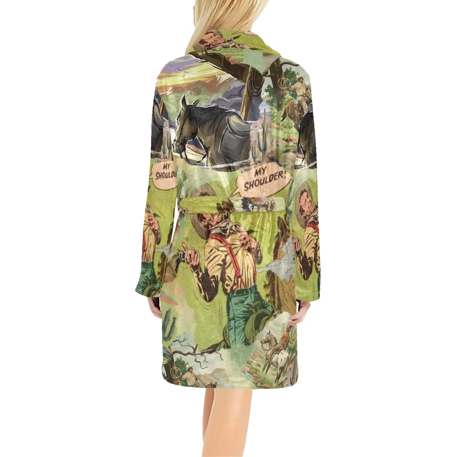 Old West Women's Western Bath Robe Baha Ranch Western Wear