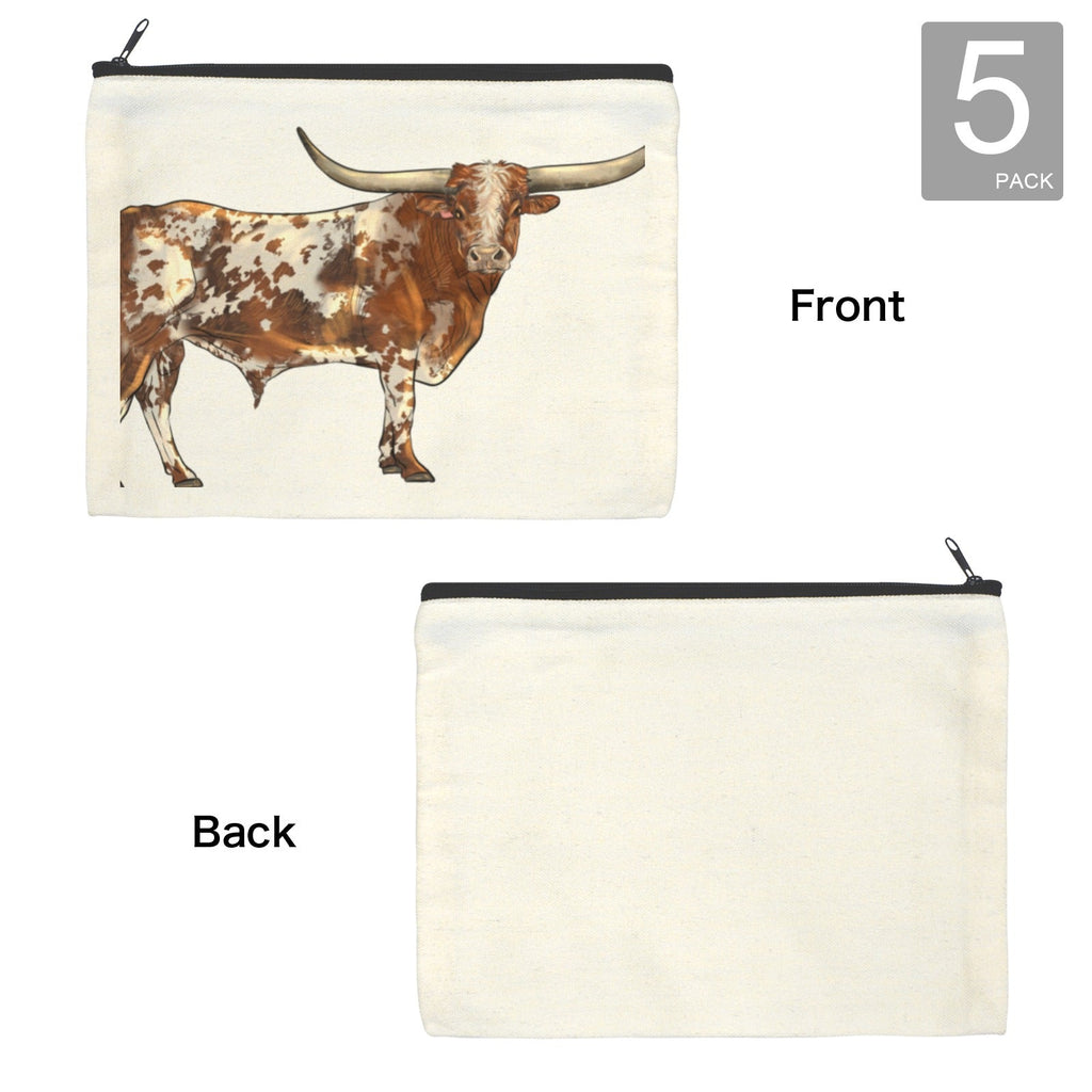 Longhorn Cosmetic Bag Pack of 5 Made in America Baha Ranch Western Wear