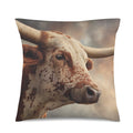 Baha Ranch Western Ranch Bull Velvety Soft Pillow Cover Made in America Baha Ranch Western Wear