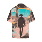 Baha Ranch Retro Pop Western Mystery Cowboy Men's Camp Shirt Baha Ranch Western Wear