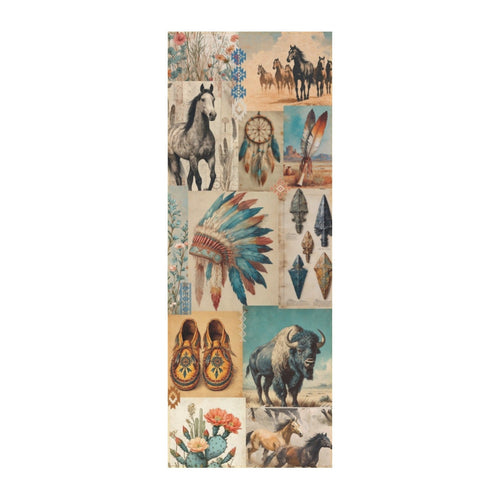 Baha Ranch Bohemian Southwest Floor Rug Runner Indoor 60" x 22" Made in America Baha Ranch Western Wear
