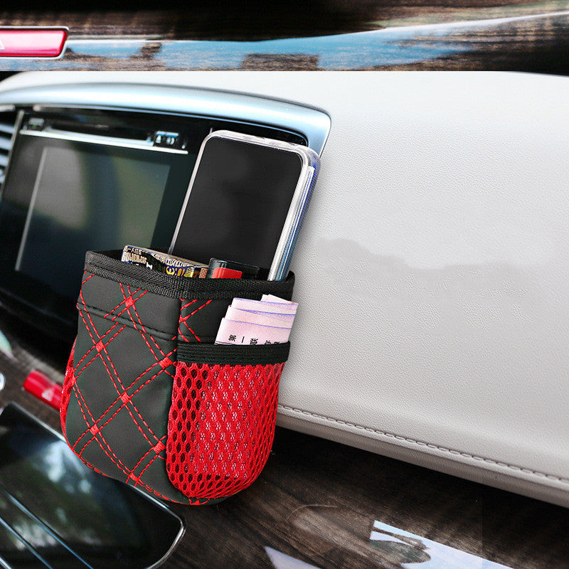 Car Air Outlet Storage Bucket Red Wine Style