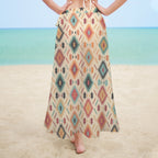 Baha Ranch Cream Aztec Beach Swim Coverup Skirt Baha Ranch Western Wear