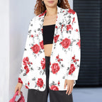 Baha Ranch Mexican Red Rose Floral Blazer Baha Ranch Western Wear