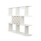 Large Wall Mounted 3 Tier  Rustic Bottle Wine Rack,Multifunctional Wooden Wall Mounted Wine Rack,Storage Rack with Wine Glass Holder,mounted wall Storage winerack Rack for Home Bar Dining Room Decor
