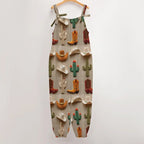 Cactus Boots Hat Western Overalls Jumpsuit Baha Ranch Western Wear