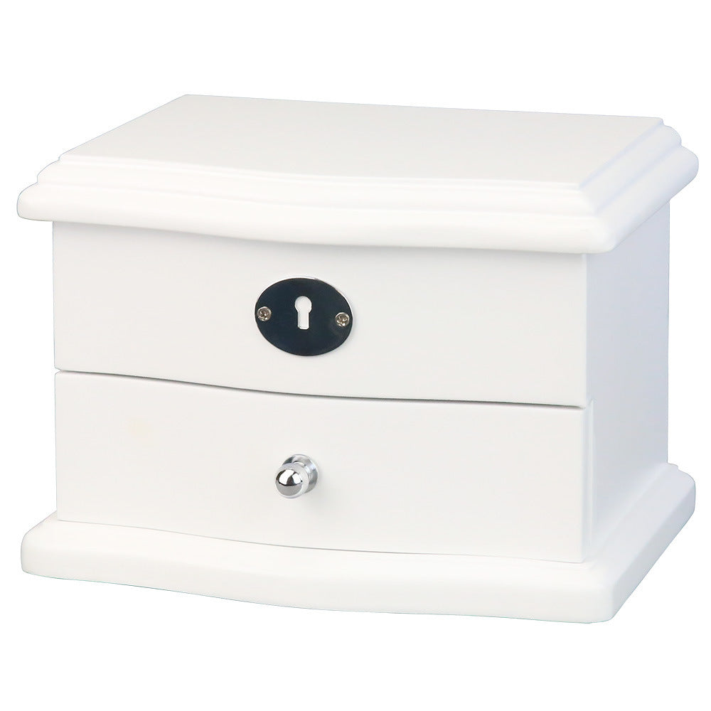 European Style Wooden Music Jewelry Storage Box Gift