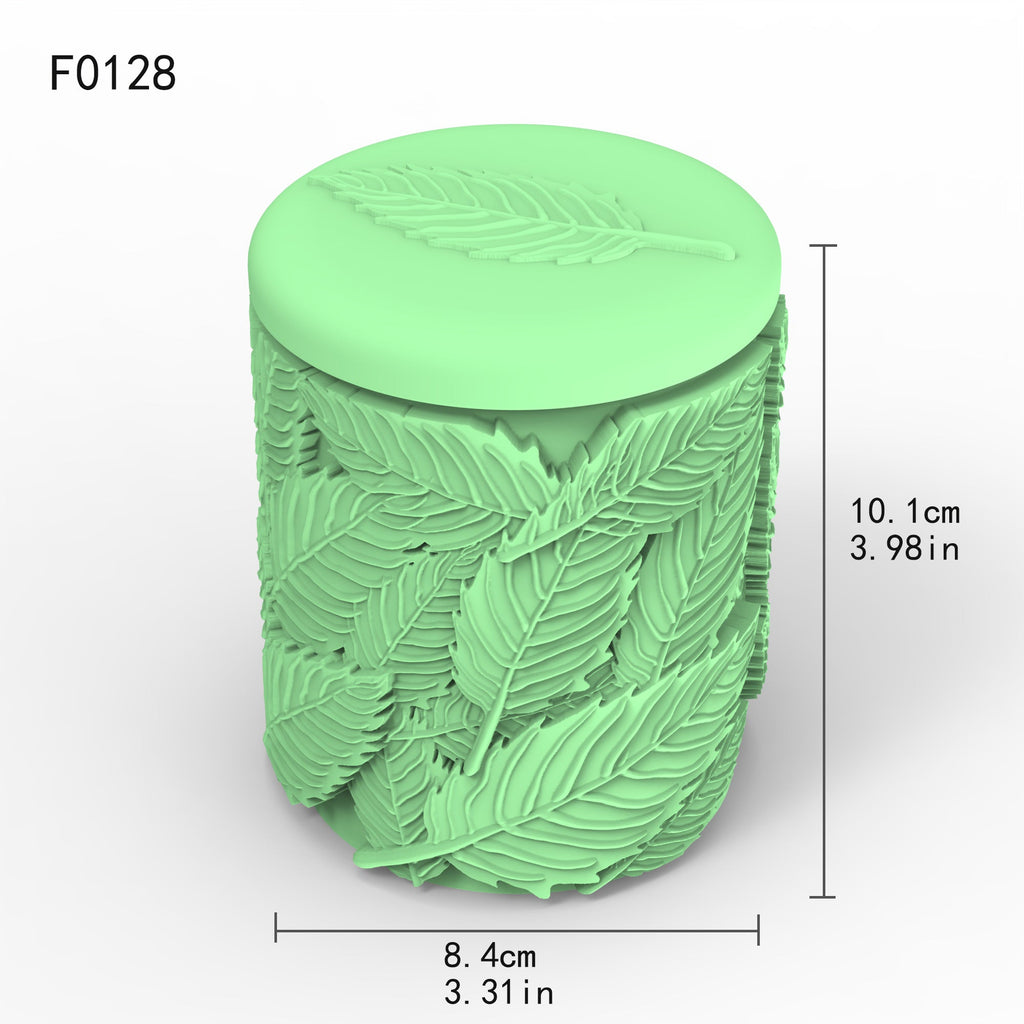 Leaf Relief Candle Cup Silicone Mold