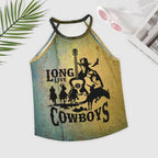 Baha Ranch Cowboys Print Women's Western Tank Top Baha Ranch Western Wear