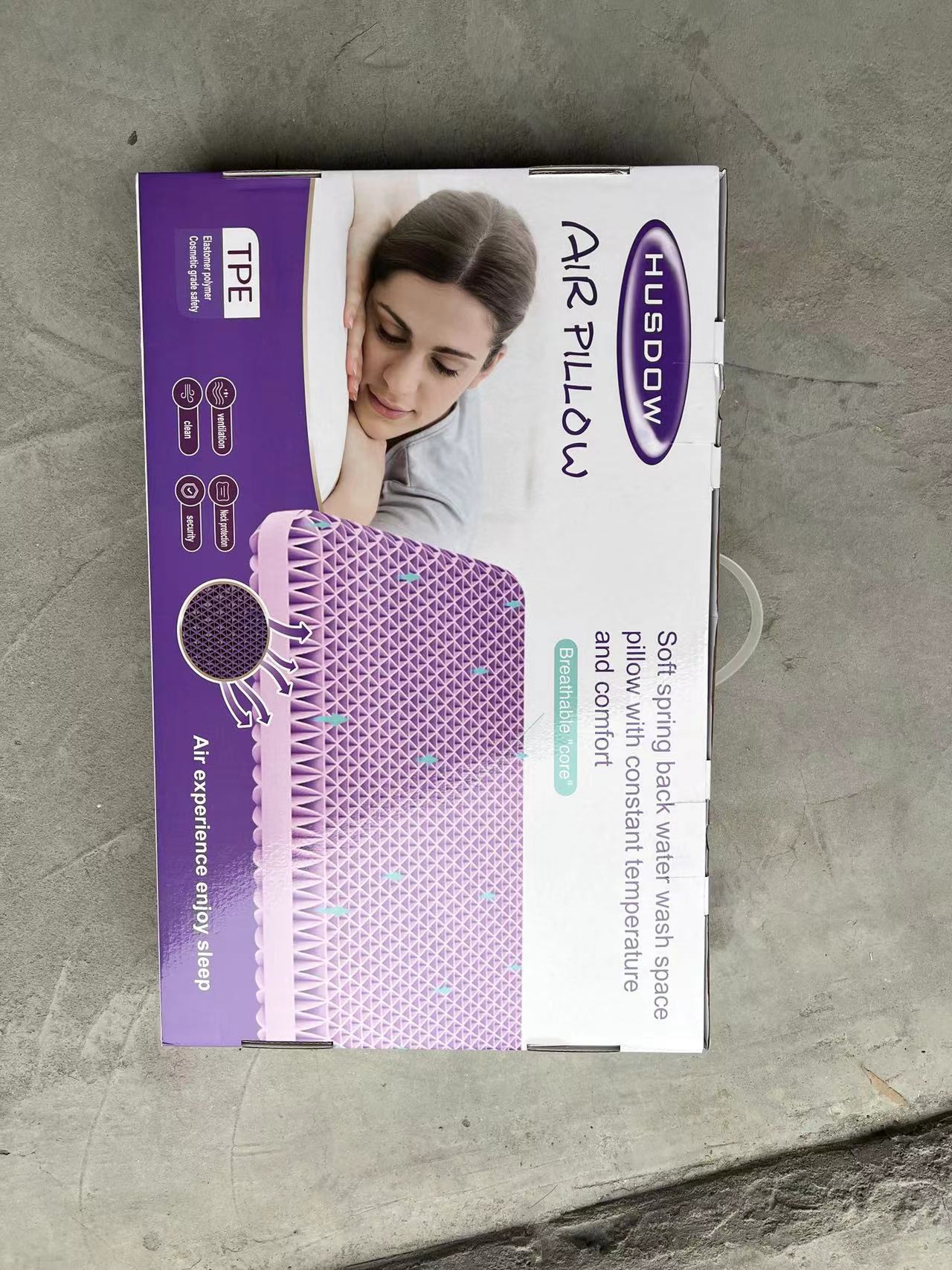 Neck Message Bed Pillow 3D TPE Honeycomb Orthopedic Shoulder Pain Protection Cervical With Cover No Pressure Cooling Sleep