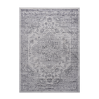 NAAR MARFI Collection 2X3 Silver / Oriental Doormat Rug