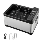 Sous Vide Cooker, 800W Sous-Vide Machine, Suveed Cooking Machine with LED Digital Display, Glass Lid, Precise Temperature & Timer Control, for Family & Friends, All-in-One Sous Vide Pot