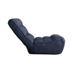 Single sofa reclining chair Japanese chair lazy sofa tatami balcony reclining chair leisure sofa adjustable chair,Navy