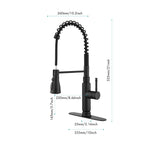 Kitchen Faucets Single Handle Pull Down Sprayer Spring Kitchen Sink Faucet