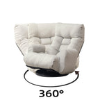 Adjustable head and waist, game chair, lounge chair in the living room, 360 degree rotatable sofa chair,Rotatable seat Leisure Chair deck chair,Leisure sofa and lounge chair combination
