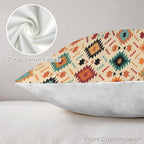 Cream Aztec Velvet Soft Throw PIllow Case Made in America Baha Ranch Western Wear