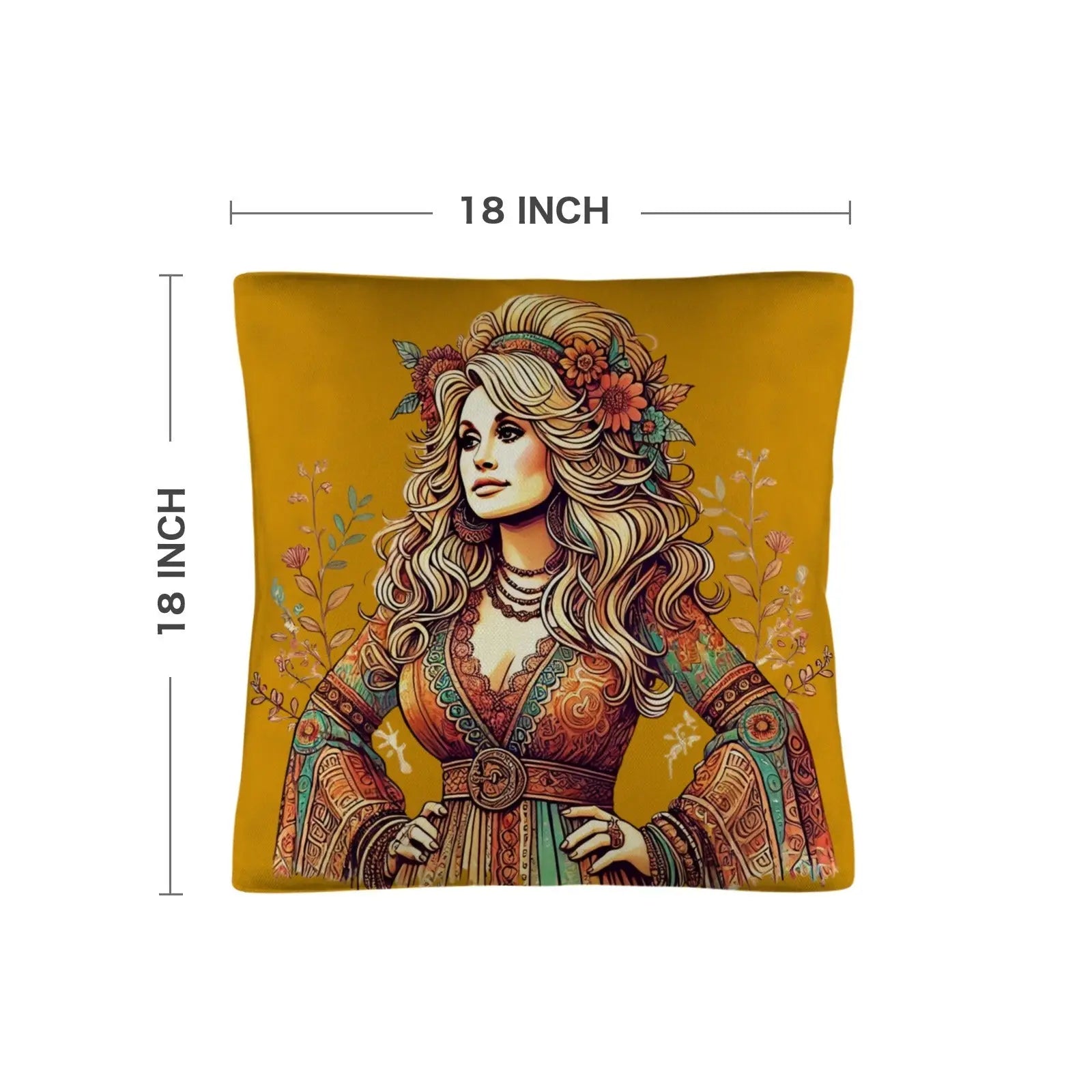 Retro Dolly Pillow Case Made in America Baha Ranch Western Wear