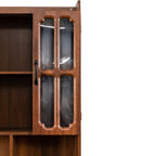 L-Shaped Corner Computer Desk  for Home Office or Study desk, Study Modern Style Table with Drawers, Bookshelf & Hutch, 2-in-1 L-Shaped Design, Large Working Space
