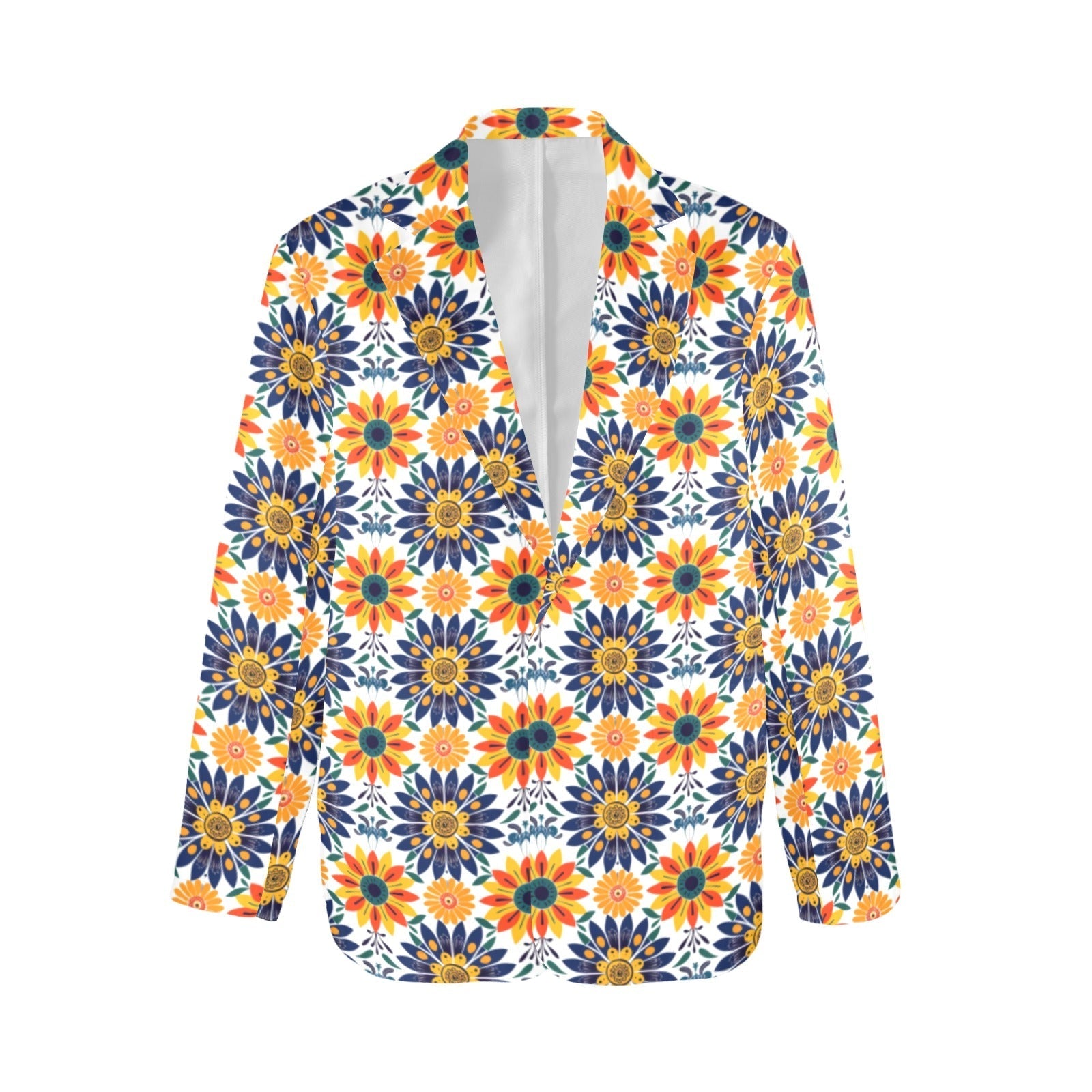 Baha Ranch Colores de Mexico Blue Yellow Mexican Floral Blazer Baha Ranch Western Wear