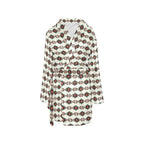 White Aztec Women's Western Bath Robe Baha Ranch Western Wear