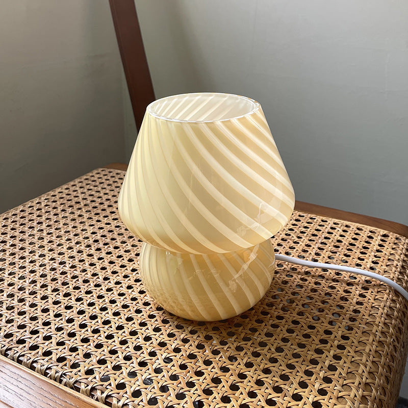 Bedside Lamp Nordic Style Glass Table Lamp Retro Bedroom Lamp