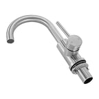 Single Handle Sink Faucet, Kitchen Faucet Brushed Nickel Single Handle, Kitchen Water Faucets with Anti-Splash Aerator, Suitable for Bathroom, RV, Bar Sink, Public Restroom, High Arc Spout