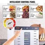 Food Dehydrator Machine, 10 Stainless Steel Trays, 1000W Electric Food Dryer with Digital Adjustable Timer & Temperature for Jerky, Herb, Meat, Beef, Fruit, Dog Treats and Vegetables