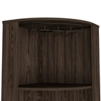 Seattle Bar Cabinet, Eight Bottle Cubbies, Two Large Open Shelves