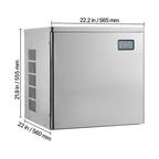 Commercial Ice Maker Machine - Head, 450 Lbs/Day Stainless Steel Ice Machine with Scheduled Ice-Making, Self-Cleaning, Adjustable Thickness, Ideal for Restaurant Bar Cafe Hotel - Head Only