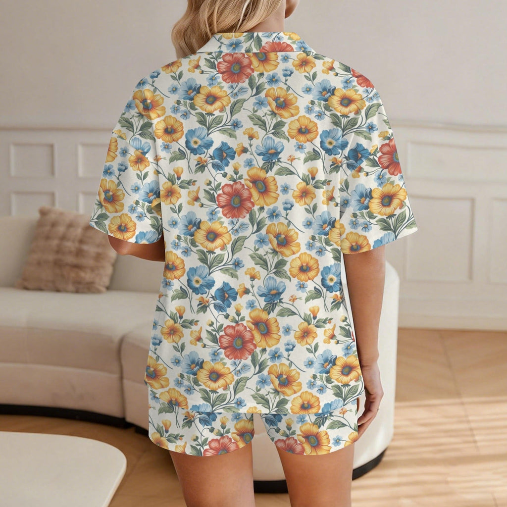 Baha Ranch Mexican Floral Women's Pajama Set Made in America Baha Ranch Western Wear