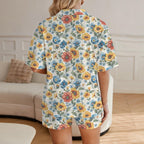 Baha Ranch Mexican Floral Women's Pajama Set Made in America Baha Ranch Western Wear