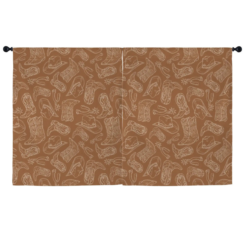 Western Print Curtains (52" x 63" ) Made in America Baha Ranch Western Wear