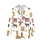 Baha Ranch Vintage Cowboy Collage Western Women's Blazer Baha Ranch Western Wear