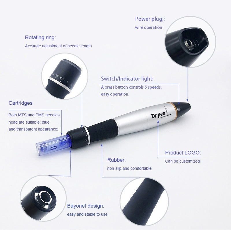 Rechargeable electric microneedle