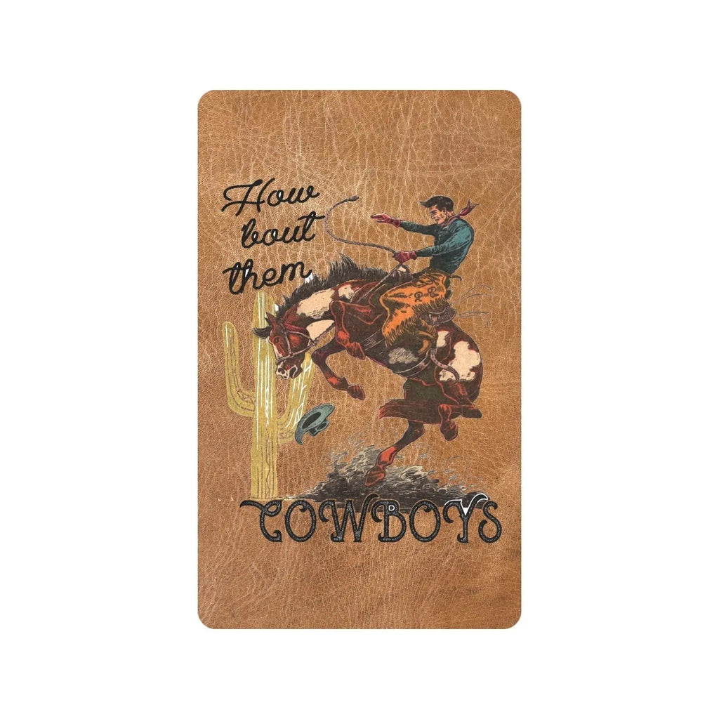 How Bout Them Cowboys Floor Mat  30" x 18" Made in America Baha Ranch Western Wear