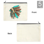 Baha Ranch Native Headdress Cosmetic Bag Pouch Pack of 5 Made in America Baha Ranch Western Wear