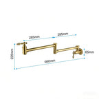 Wall Mount Folding Kitchen Pot Filler Faucet